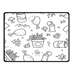 Set Chalk Out Scribble Collection Fleece Blanket (small)