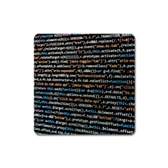 Close Up Code Coding Computer Square Magnet by Amaryn4rt
