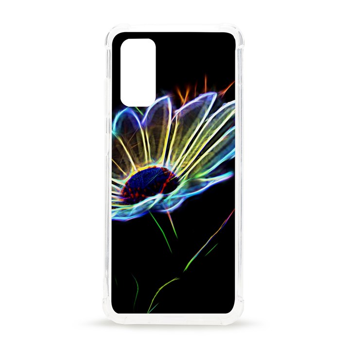 Flower Pattern Design Abstract Background Samsung Galaxy S20 6.2 Inch TPU UV Case