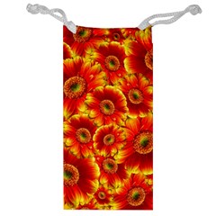 Gerbera Flowers Blossom Bloom Jewelry Bag by Amaryn4rt