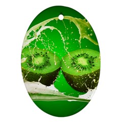 Kiwi Fruit Vitamins Healthy Cut Ornament (oval)