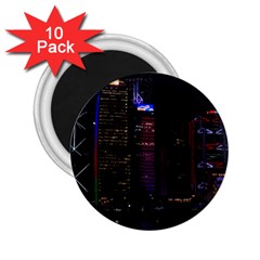 Hong Kong China Asia Skyscraper 2 25  Magnets (10 Pack)  by Amaryn4rt