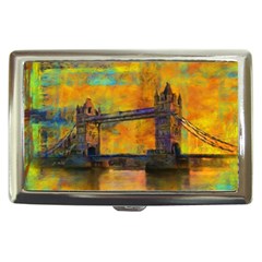 London Tower Abstract Bridge Cigarette Money Case by Amaryn4rt