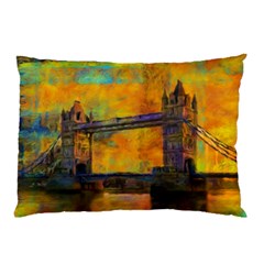 London Tower Abstract Bridge Pillow Case (two Sides) by Amaryn4rt