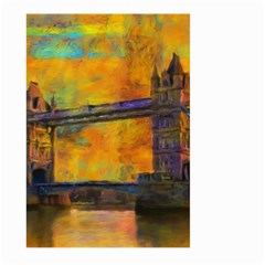 London Tower Abstract Bridge Large Garden Flag (two Sides) by Amaryn4rt