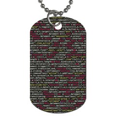 Full Frame Shot Of Abstract Pattern Dog Tag (two Sides) by Amaryn4rt