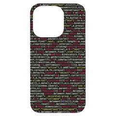 Full Frame Shot Of Abstract Pattern Iphone 14 Pro Black Uv Print Case by Amaryn4rt