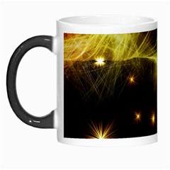 Particles Vibration Line Wave Morph Mug by Amaryn4rt
