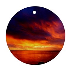 Sunset The Pacific Ocean Evening Ornament (round)