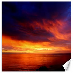 Sunset The Pacific Ocean Evening Canvas 16  X 16  by Amaryn4rt