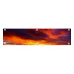 Sunset The Pacific Ocean Evening Banner And Sign 4  X 1  by Amaryn4rt