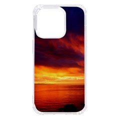 Sunset The Pacific Ocean Evening Iphone 14 Pro Tpu Uv Print Case by Amaryn4rt