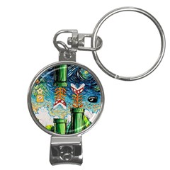 Cartoon Game Games Starry Night Doctor Who Van Gogh Parody Nail Clippers Key Chain by Modalart