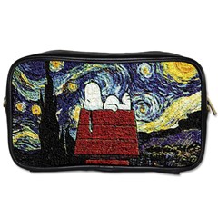 Cartoon Dog House Van Gogh Toiletries Bag (one Side) by Modalart