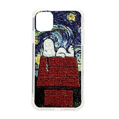 Cartoon Dog House Van Gogh iPhone 11 TPU UV Print Case