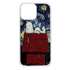 Cartoon Dog House Van Gogh iPhone 13 Pro Max TPU UV Print Case