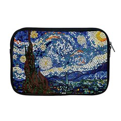 Mosaic Art Vincent Van Gogh Starry Night Apple Macbook Pro 17  Zipper Case by Modalart