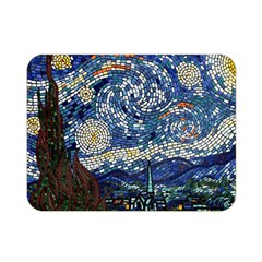 Mosaic Art Vincent Van Gogh Starry Night Premium Plush Fleece Blanket (mini)