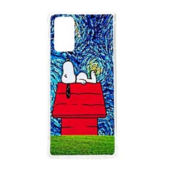 Cartoon Dog Starry Night Van Gogh Parody Samsung Galaxy Note 20 Tpu Uv Case by Modalart