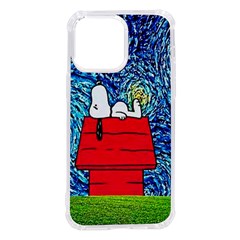 Cartoon Dog Starry Night Van Gogh Parody Iphone 14 Pro Max Tpu Uv Print Case by Modalart