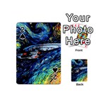Star Ship Parody Art Starry Night Playing Cards 54 Designs (Mini) Front - Spade2