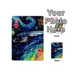 Star Ship Parody Art Starry Night Playing Cards 54 Designs (Mini) Front - Heart2