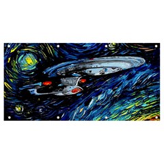 Star Ship Parody Art Starry Night Banner and Sign 8  x 4 