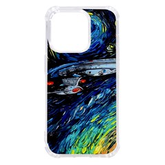 Star Ship Parody Art Starry Night Iphone 14 Pro Tpu Uv Print Case by Modalart