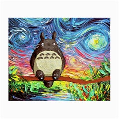 Totoro Starry Night Art Van Gogh Parody Small Glasses Cloth by Modalart