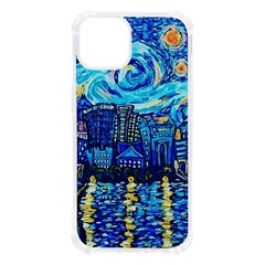 Starry Night Van Gogh Painting Art City Scape Iphone 13 Tpu Uv Print Case by Modalart