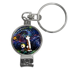 Cartoon Art Starry Night Van Gogh Nail Clippers Key Chain by Modalart