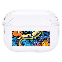 Adventure Time Art Starry Night Van Gogh Hard Pc Airpods Pro Case by Modalart