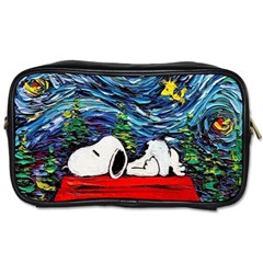 Dog House Vincent Van Gogh s Starry Night Parody Toiletries Bag (one Side) by Modalart