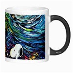 Dog Cartoon Starry Night Print Van Gogh Parody Morph Mug Right