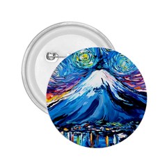 Mount Fuji Art Starry Night Van Gogh 2 25  Buttons by Modalart