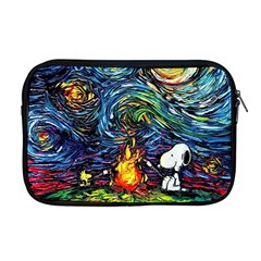 Dog Cartoon Starry Night Print Van Gogh Parody Apple Macbook Pro 17  Zipper Case