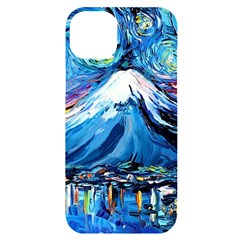 Mount Fuji Art Starry Night Van Gogh Iphone 14 Plus Black Uv Print Case by Modalart