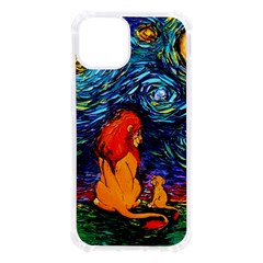 Lion Art Starry Night Van Gogh Iphone 13 Tpu Uv Print Case