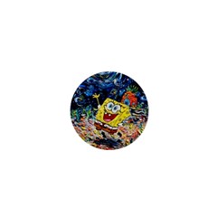 Art Cartoon Starry Night Van Gogh 1  Mini Buttons by Modalart