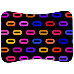 Pattern Background Structure Black Velour Seat Head Rest Cushion by Pakjumat