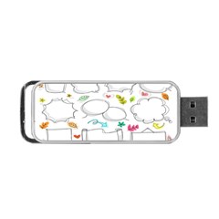 Set Chalk Out Chitchat Scribble Portable Usb Flash (two Sides) by Pakjumat