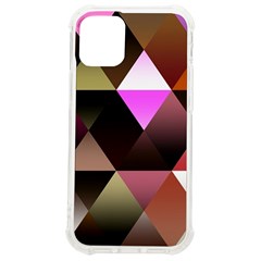 Abstract Geometric Triangles Shapes Iphone 12 Mini Tpu Uv Print Case	 by Pakjumat