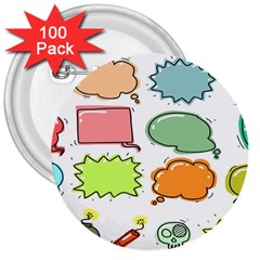 Set Collection Balloon Image 3  Buttons (100 Pack)  by Pakjumat