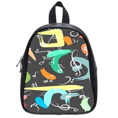 Repetition Seamless Child Sketch School Bag (small) by Pakjumat