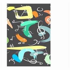 Repetition Seamless Child Sketch Small Garden Flag (two Sides) by Pakjumat