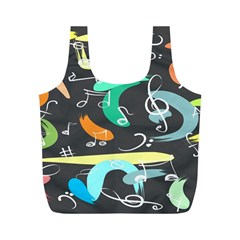 Repetition Seamless Child Sketch Full Print Recycle Bag (m) by Pakjumat