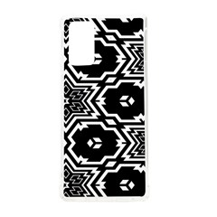 Black And White Pattern Background Structure Samsung Galaxy Note 20 Tpu Uv Case by Pakjumat