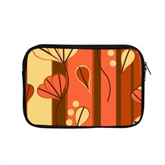 Amber Yellow Stripes Leaves Floral Apple MacBook Pro 15  Zipper Case