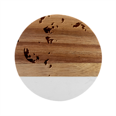 Abstract Art Work 1 Marble Wood Coaster (round)