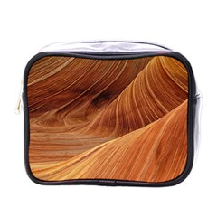 Sandstone The Wave Rock Nature Red Sand Mini Toiletries Bag (one Side) by Amaryn4rt